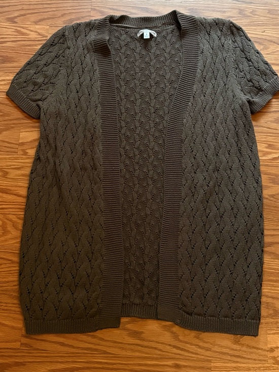 Croft & Barrow Sweaters - Croft & Barrow women’s Small Brown Open Front Cardigan Sweater
